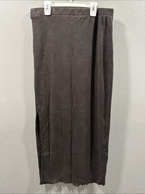 Madden Girl Black Maxi Skirt with Side Slit